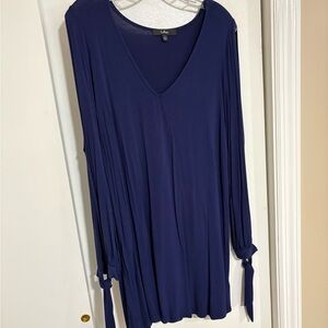 Lulu’s Glory of Love Navy Blue Shift Dress